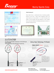 BONNY SPORTS CORP.                                   
