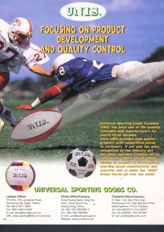 UNIVERSAL SPORTING GOODS CO., LTD.                