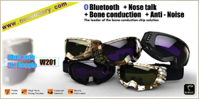 Bone Conduction Bluetooth Snow Goggle